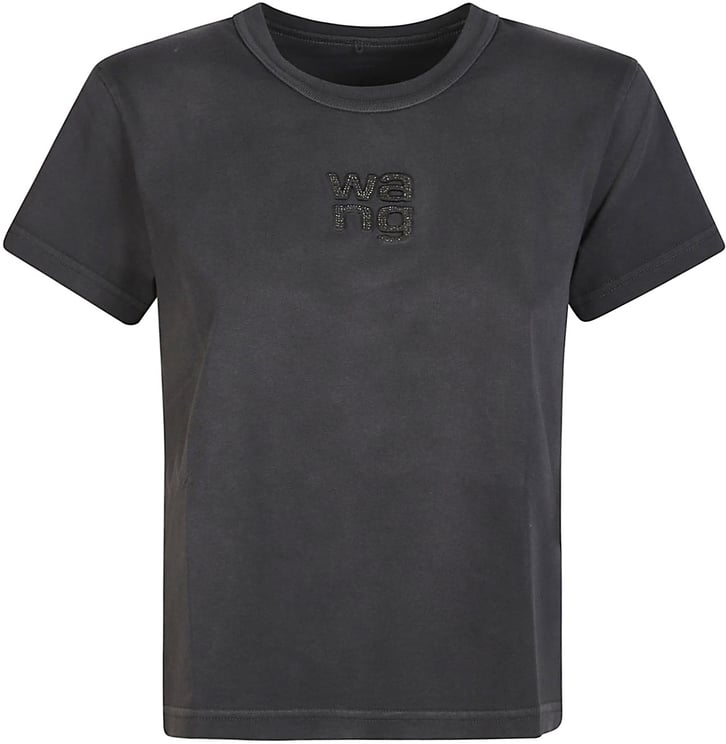 Alexander Wang Hotfix Logo Roundneck T-shirt Grey