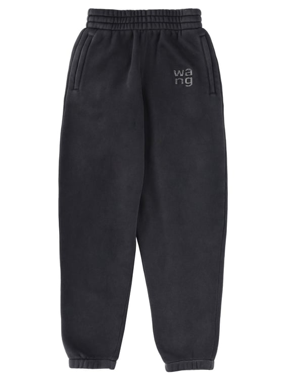 Alexander Wang Comfort Fit Cotton-Blend Logo Jogger Pants