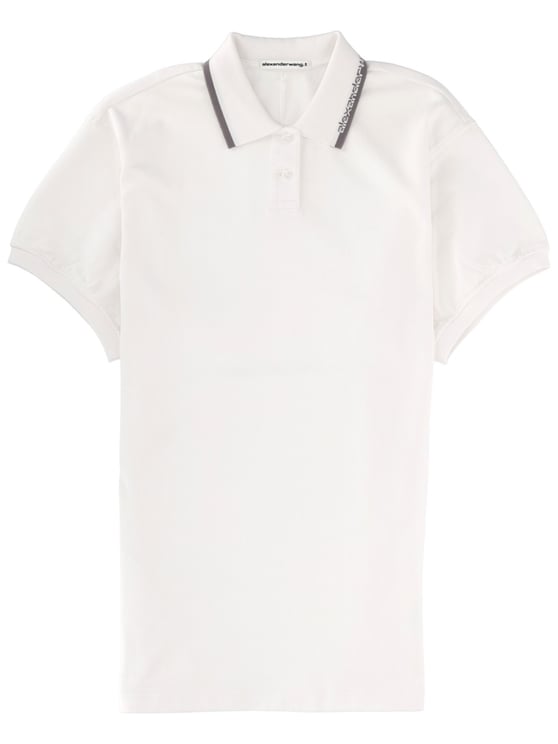 Alexander Wang White Oversized Polo Day Dress