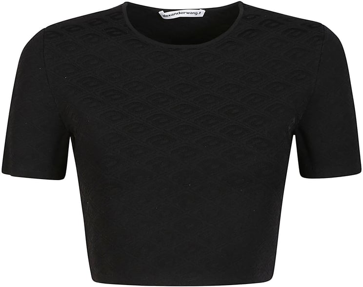 Alexander Wang Skewed Logo T-shirt Black