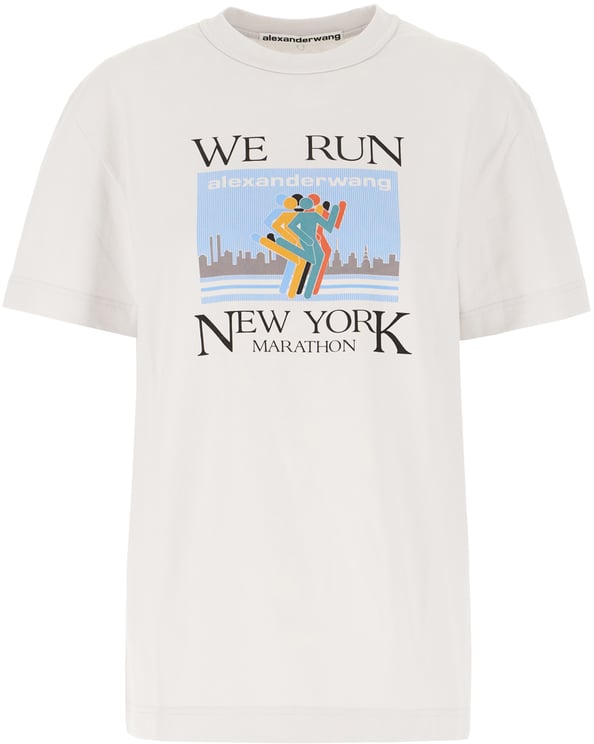 Alexander Wang Alexander Wang Chalk cotton oversize t-shirt