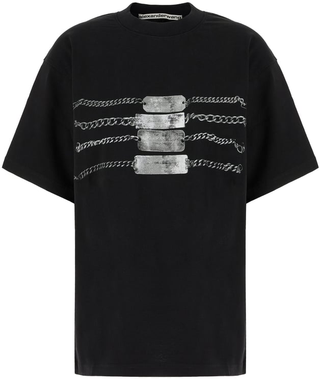 Alexander Wang Alexander Wang Black cotton oversize t-shirt
