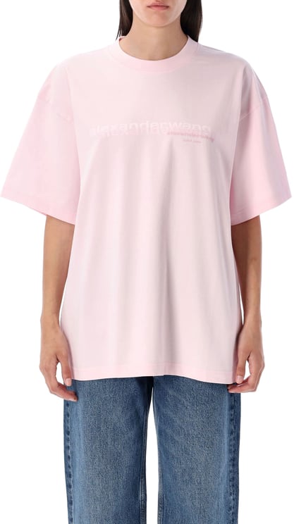 Alexander Wang Short Sleeve T-Shirt Light Pink