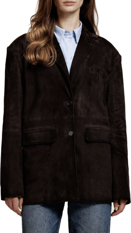 Alter Ego Jill Suede Jacket Coffee