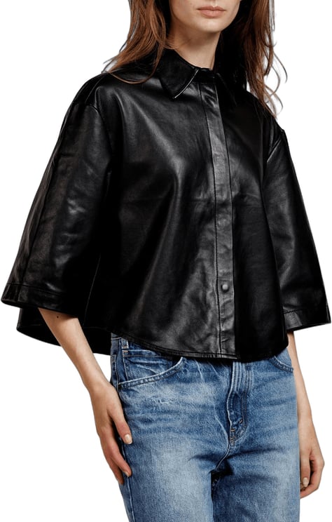 Alter Ego Mila Leather Blouse