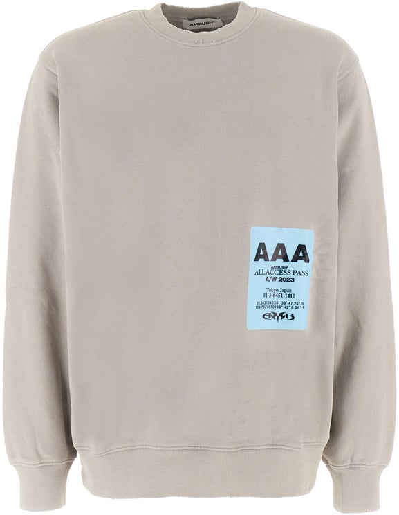 AMBUSH Ambush Light grey cotton sweatshirt