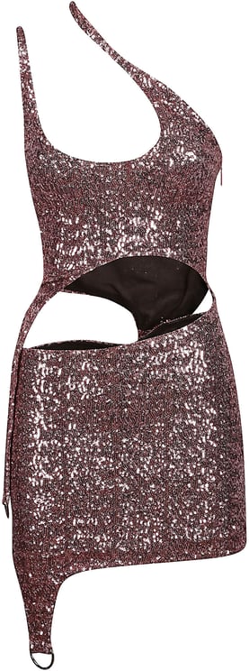 AMBUSH Asymmetric Hole Mini Dress Pink
