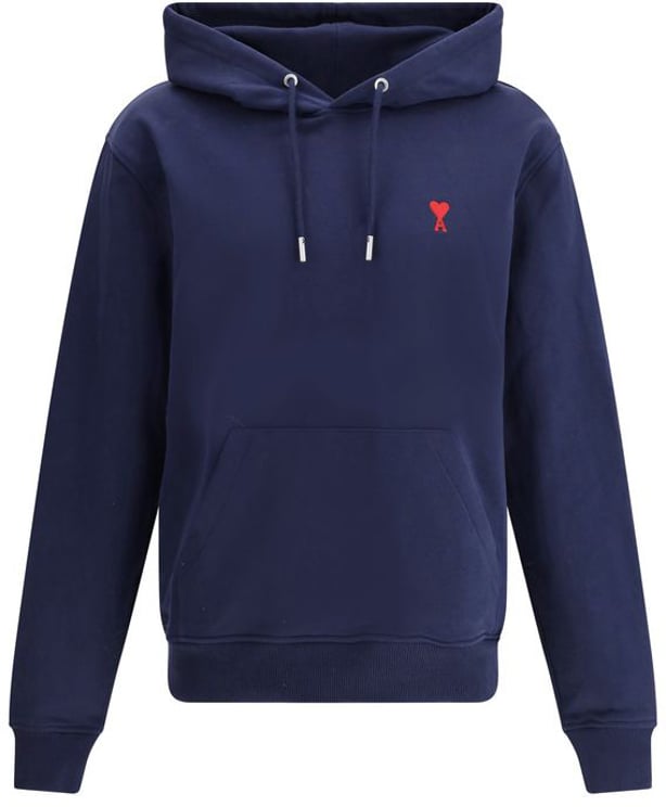 AMI Paris Ami Paris Blue Cotton Sweatshirt