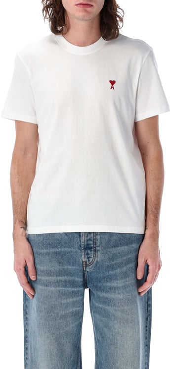 AMI Paris Ami De Coeur Tshirt Bianco