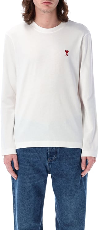 AMI Paris Ami De Coeur Tshirt Bianco