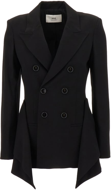AMI Paris Ami Paris Black crÃªpe blazer