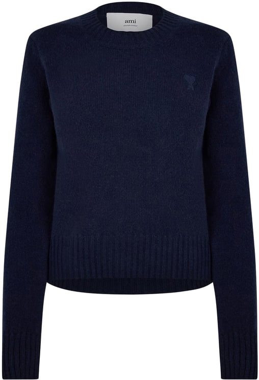 AMI Paris De Coeur Logo Cashmere Sweater
