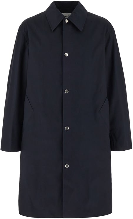 AMI Paris Ami Paris Navy blue cotton coat