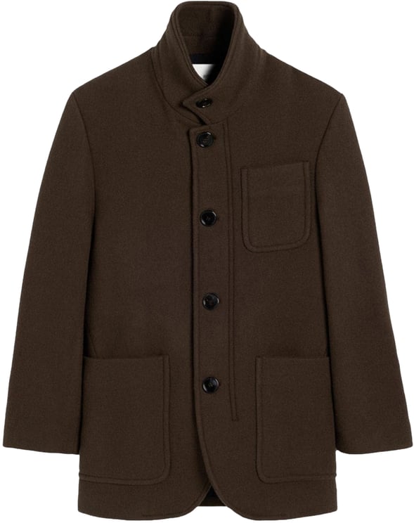 AMI Paris Coats Dark Coffee