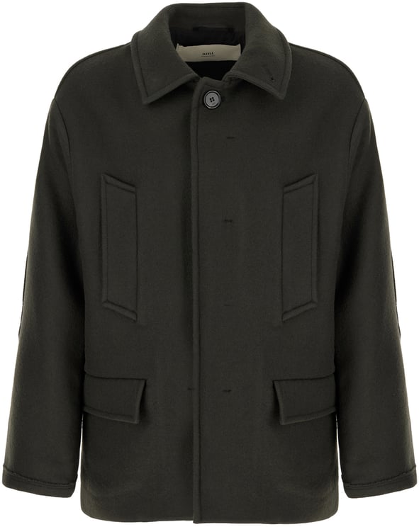 AMI Paris Ami Paris Charcoal wool coat