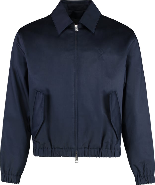 AMI Paris Zippered cotton jacket