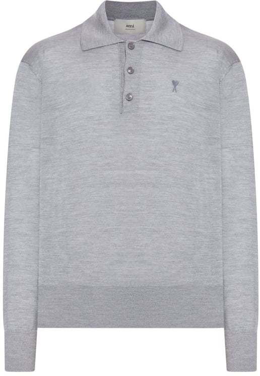 AMI Paris T-Shirts And Polos Gris