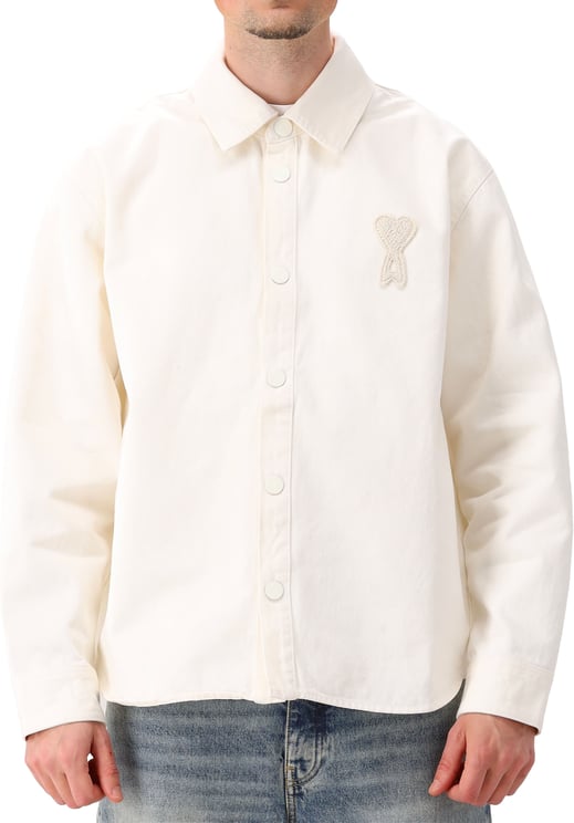 AMI Paris AMI Paris Overhemd Beige Colored Cotton Twill ADC