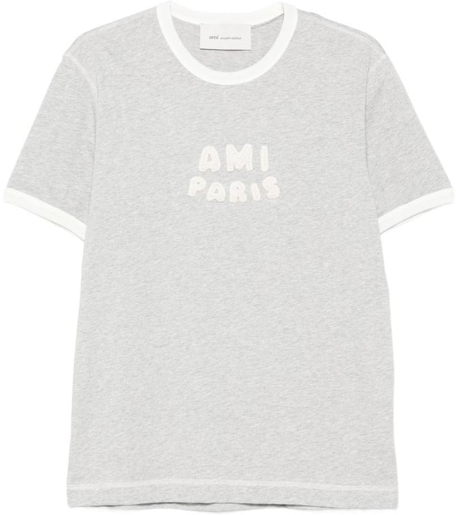 AMI Paris T-Shirts And Polos Grey
