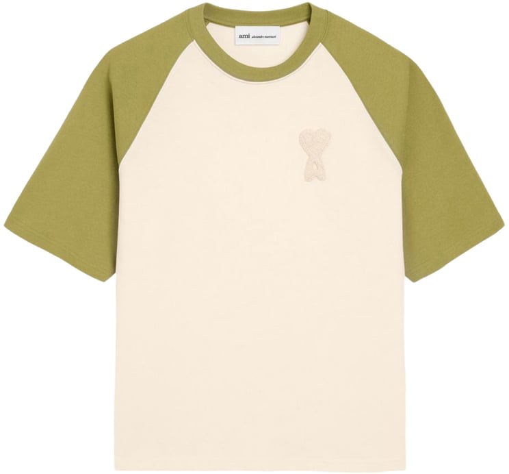 AMI Paris T-Shirts And Polos Créme Olive