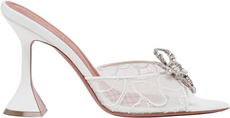 Amina Muaddi Sandals White