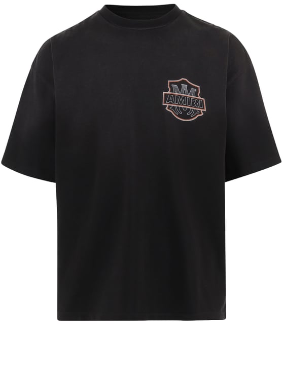 Amiri Classic Crew Neck Cotton T-Shirt With Logo Accents