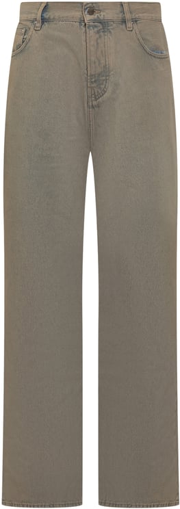 Amiri Amiri Jeans Larghi Grigio Effetto Vintage