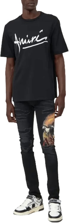 Amiri AMIRI SCRIPT T-SHIRT ZWART