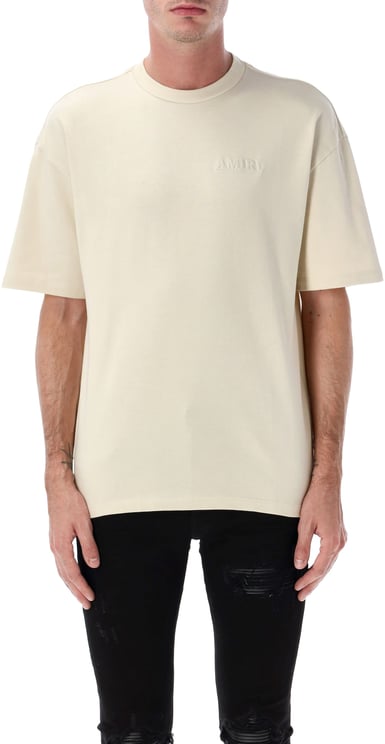 Amiri Oversized Tonal Logo Beige