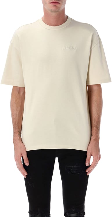 Amiri Amiri Oversized cotton t-shirt with logo embroidery