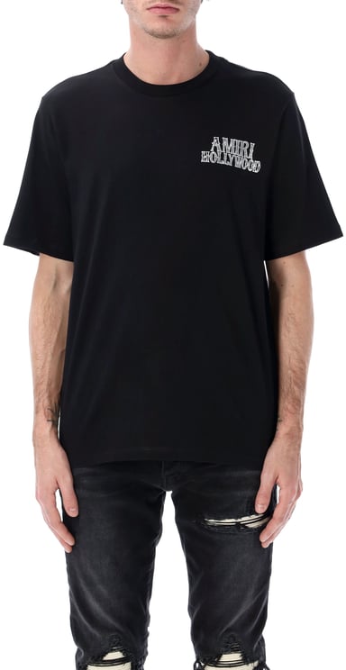 Amiri Hollywood Script Tee Nero