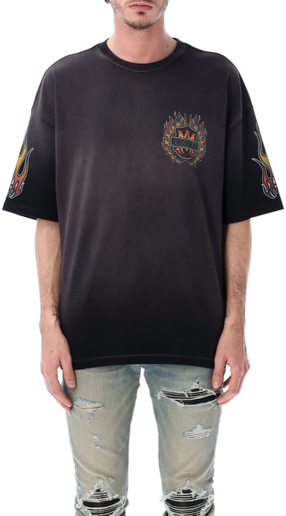 Amiri Ma Flames Os Tee Nero