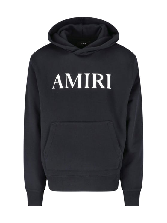 Amiri Black Core Logo Cotton Hooded Sweatshirt