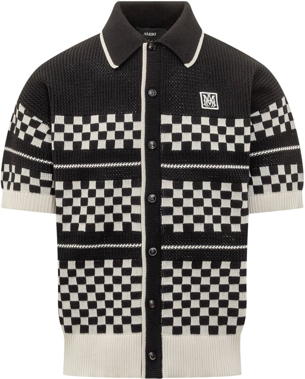 Amiri Polo In Maglia A Maniche Corte