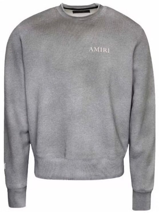 Amiri Amiri Aged Puff Logo Crewneck 'Grijs'