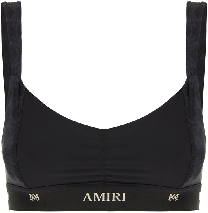 Amiri Amiri Black stretch polyester top