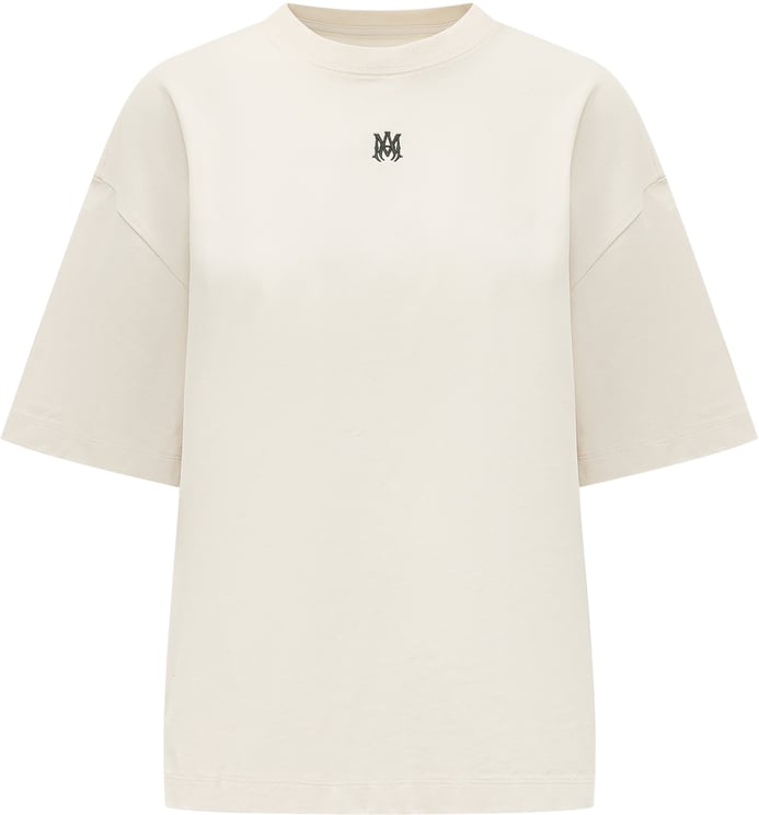 Amiri T-shirt Drop Shoulder con Logo Frontale