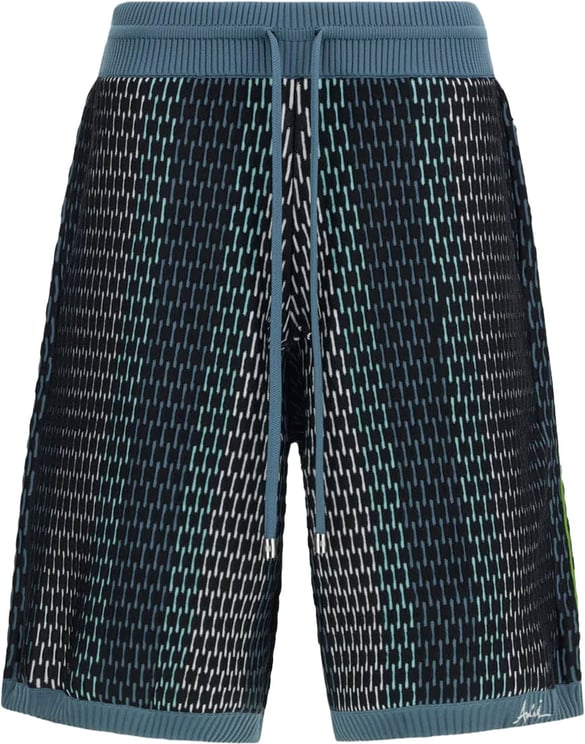 Amiri GESTREEPTE KORTE BLAUW