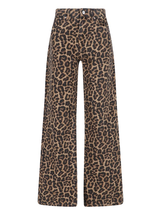 Anine Bing "Hugh" Straight Jeans – Multicolor