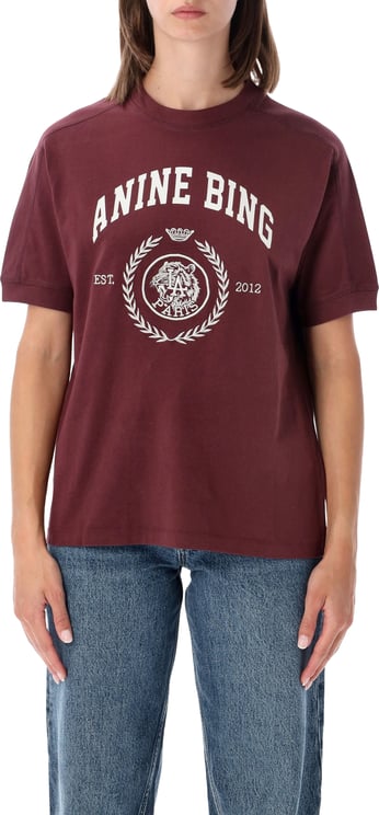 Anine Bing Jay Leen Collegiate Tee Viola