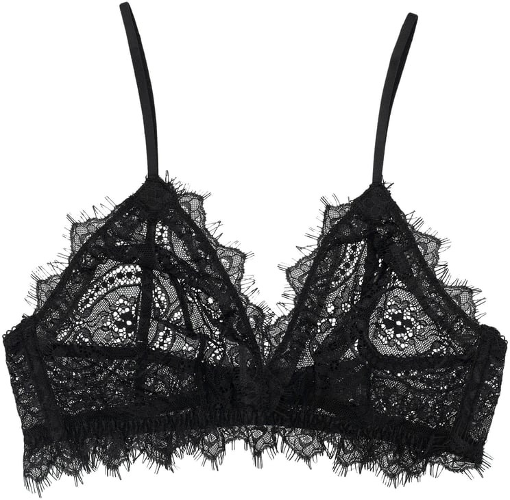 Anine Bing Black Lace Soft Bralette