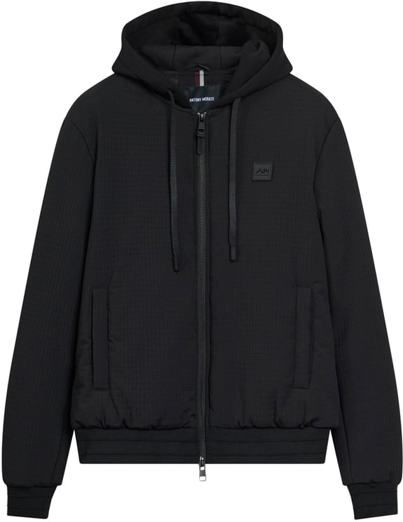 Antony Morato COAT REGULAR FIT IN DOBBY TECHNO FABRIC WITH ECOPADDING AND LOGOED METAL BADGE ON RUBBER PATCH