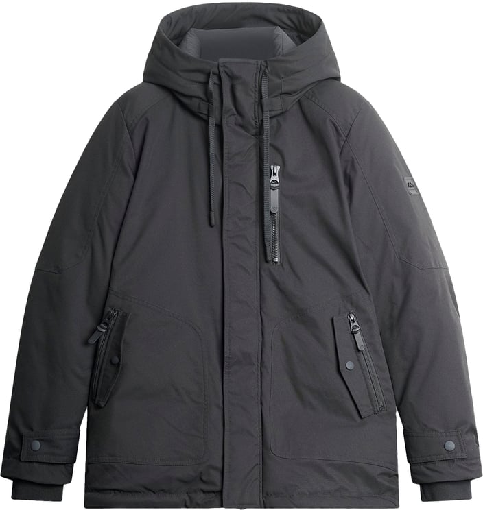 Antony Morato COAT REGULAR FIT IN  WATER PROOF DOBBY TECHNO FABRIC WITH LOGOED BADGE ON RUBBER PATCH