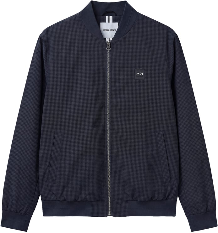 Antony Morato BOMBER REGULAR FIT IN  NYLON FABRIC WITH LOGO RUBBER PATCH WITH ZIP TWO WAY RIB ON BOTTOM AND CUFF