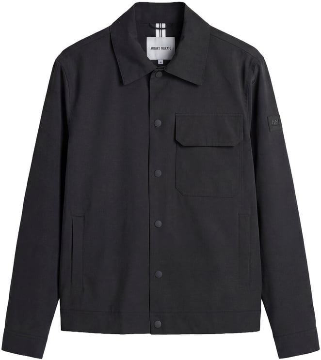 Antony Morato COAT REGULAR FIT IN COMPOUND FABRIC WITH PATCH WITH LOGO ON SLEEVE