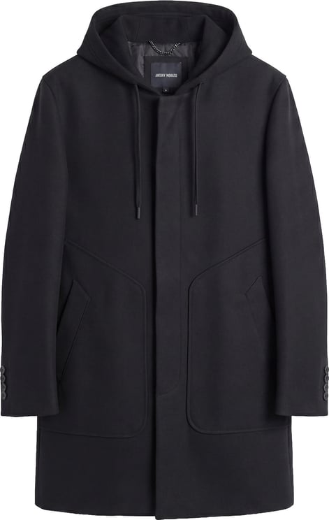 Antony Morato COAT SPENCER REGULAR FIT IN VISCOSE BLEND FABRIC TWILL AND HOOD IN STRETCH SCUBA VISCOSE BLEND