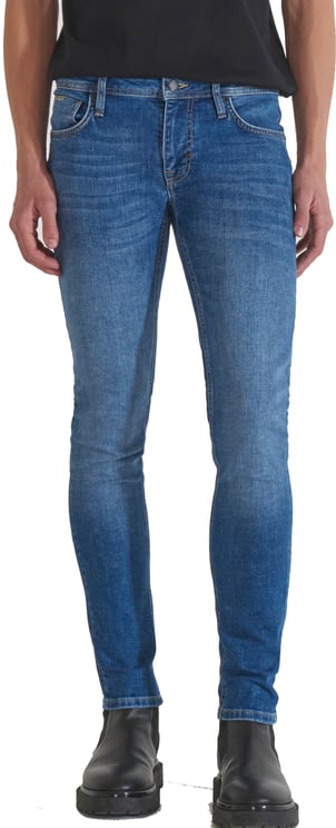 Antony Morato JEANS OZZY TAPERED FIT IN ICONIC BASIC BLUE DENIM