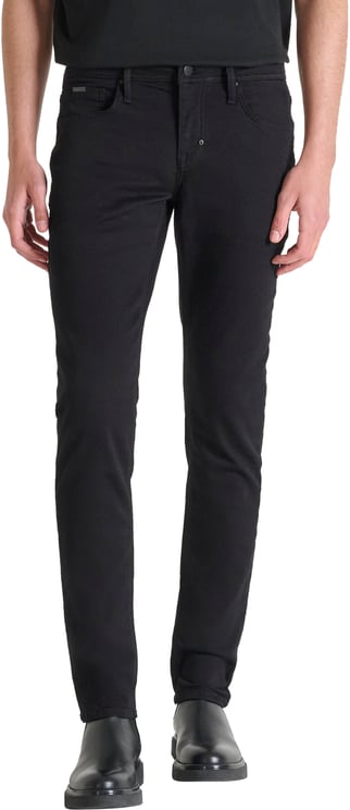Antony Morato JEANS OZZY TAPERED FIT IN ICONIC BLACK STAY BLACK DENIM