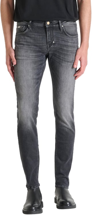 Antony Morato JEANS OZZY TAPERED FIT IN AUTHENTIC STRETCH BLACK DENIM