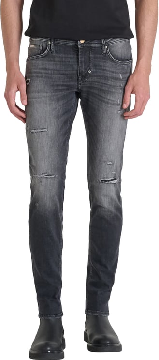 Antony Morato JEANS OZZY TAPERED FIT IN AUTHENTIC STRETCH BLACK DENIM
